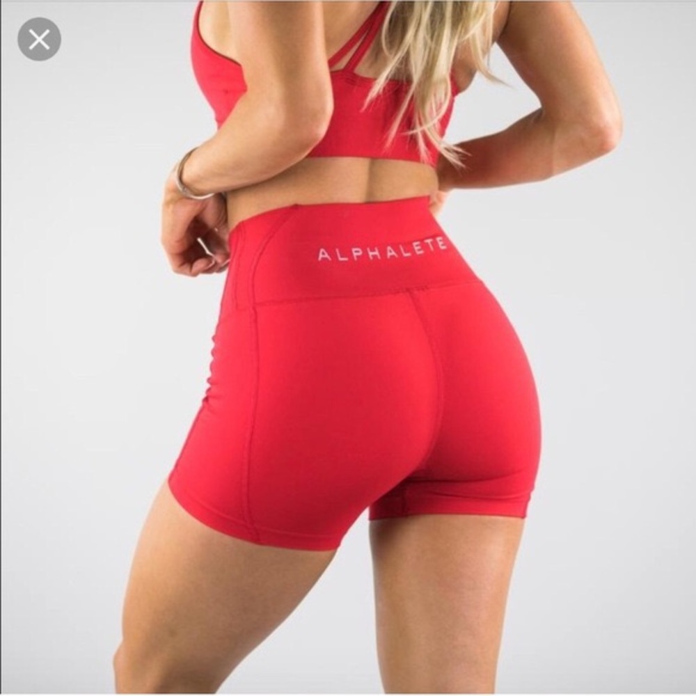Alphalete Revival Red Shorts